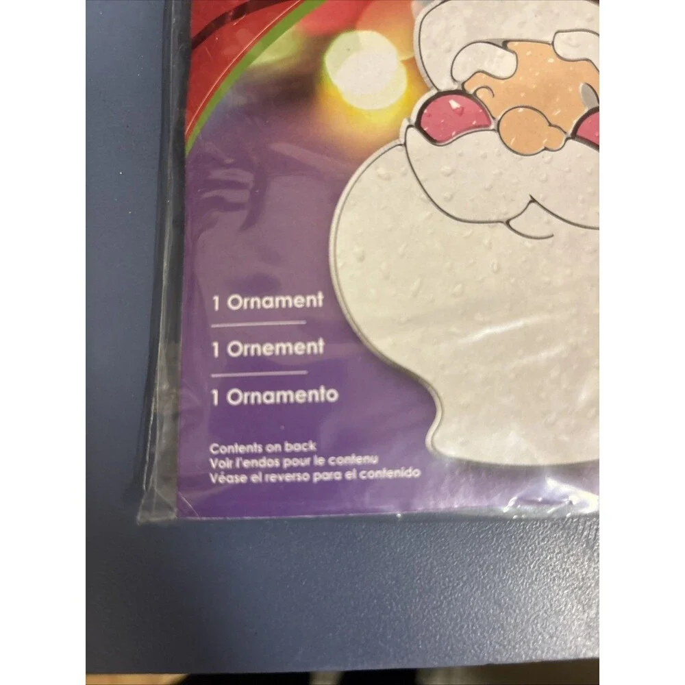 NEW Makit & Bakit Santa Christmas Ornament Kit/Stained Glass Sun Catcher